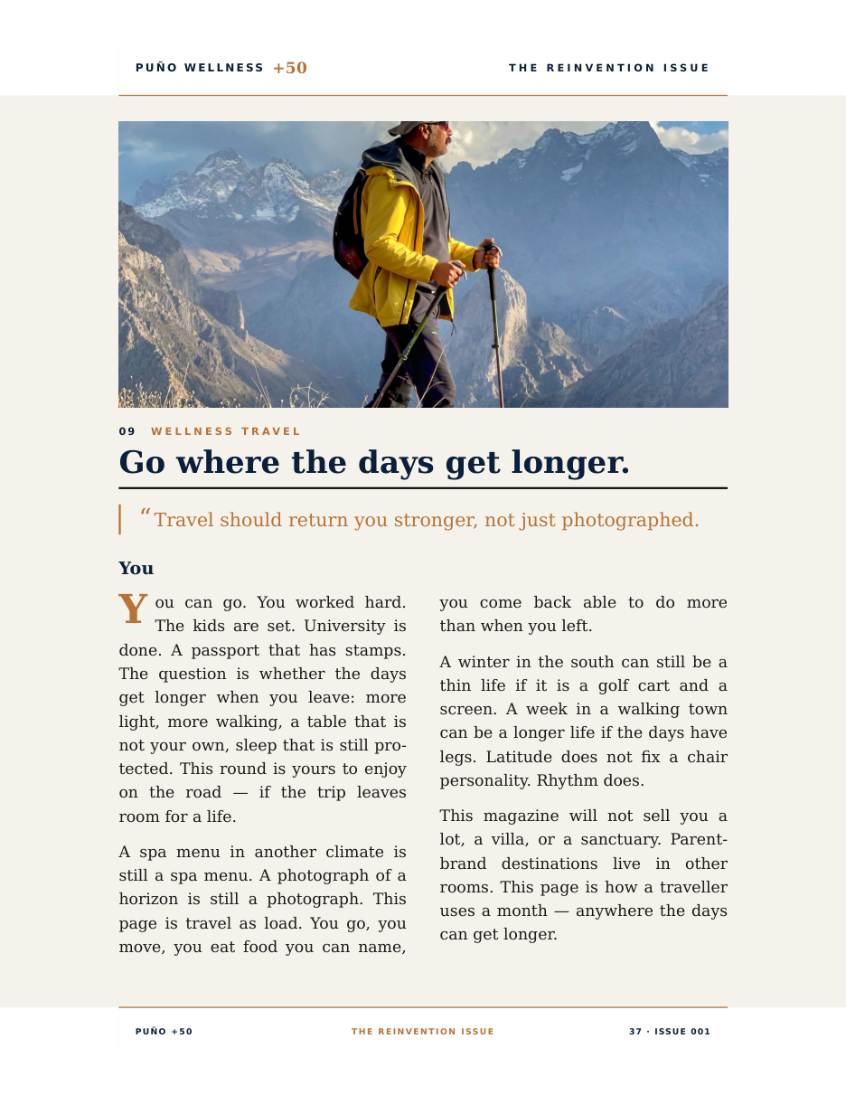 Travel chapter page for confirmed partner Vacances Préférence